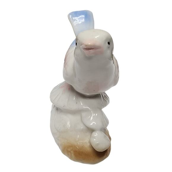 Set of 4 Vintage Hand Painted Porcelain Bird Figurines Japan Blue Jay - Picture 11 of 16